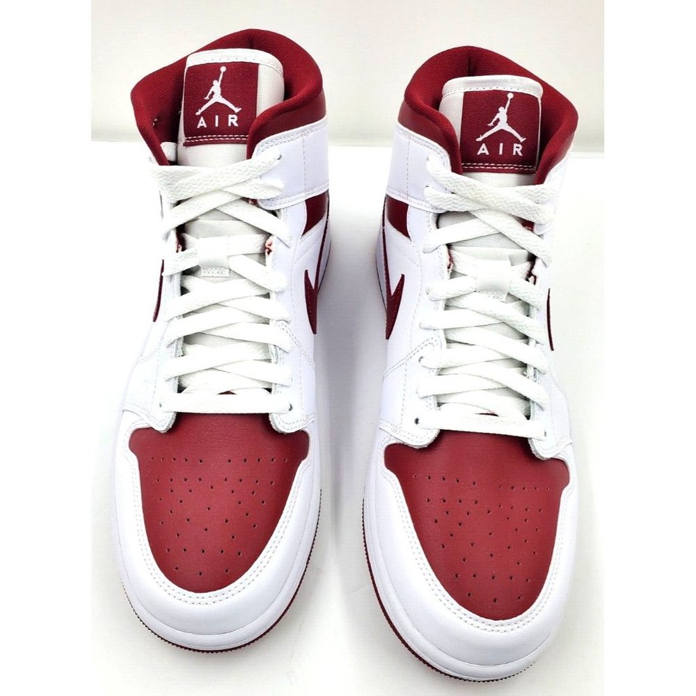 Nike WMNS Air Jordan Retro I 1 Mid Pomegranate Reverse Chicago White BQ6472-161